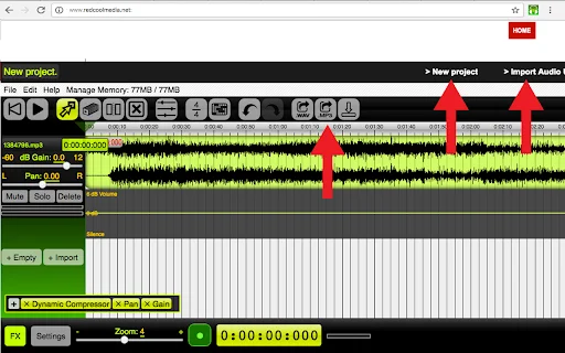 I-download ang AudioStudio: Libreng Audio at Music Editor Online - Screenshot 2