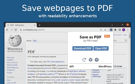 I-download ang Save as PDF – Mabilis na Web to PDF Converter - Screenshot 1