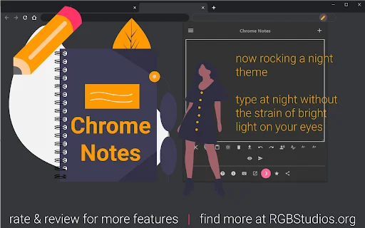 I-download ang Chrome Notes: Simple at Mabilis na Notepad Extension - Screenshot 3