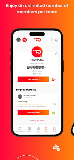 I-download ang TeamPulse: Pinakamahusay na Sports Team Manager App - Screenshot 14