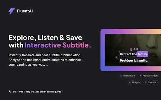 I-download ang FluentAI: Matuto ng Wika Gamit ang Netflix at YouTube - Screenshot 4